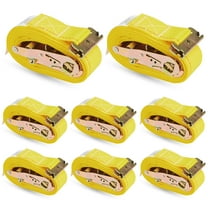 8 Pack E-Track Ratchet Straps 2" x 20' x 4,400 lbs Strength for Cargo Tie Down in Enclosed Trailer & Van by KODIAK STRAPS