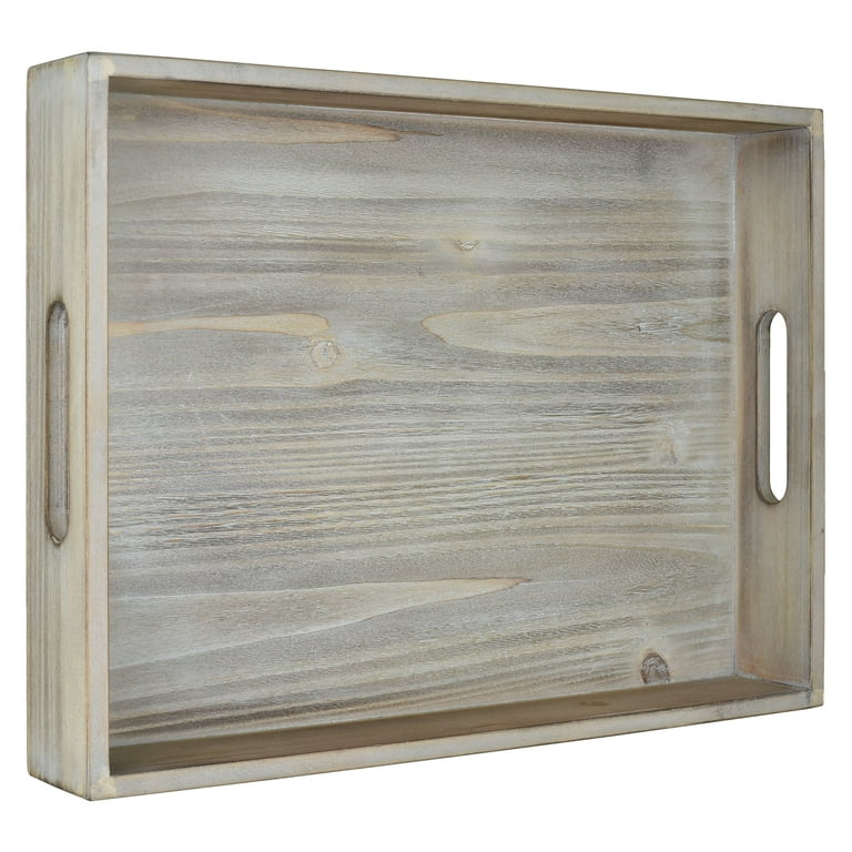 Gray sale wood tray