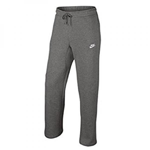 Nike - Nike Mens Open Hem Fleece Pocket Sweatpants Dark Grey/White ...
