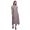 thumbnail image 1 of Bimba Bird Causal Long Backless Halter NeckDressWomen Printed BeachDress-Small, 1 of 6