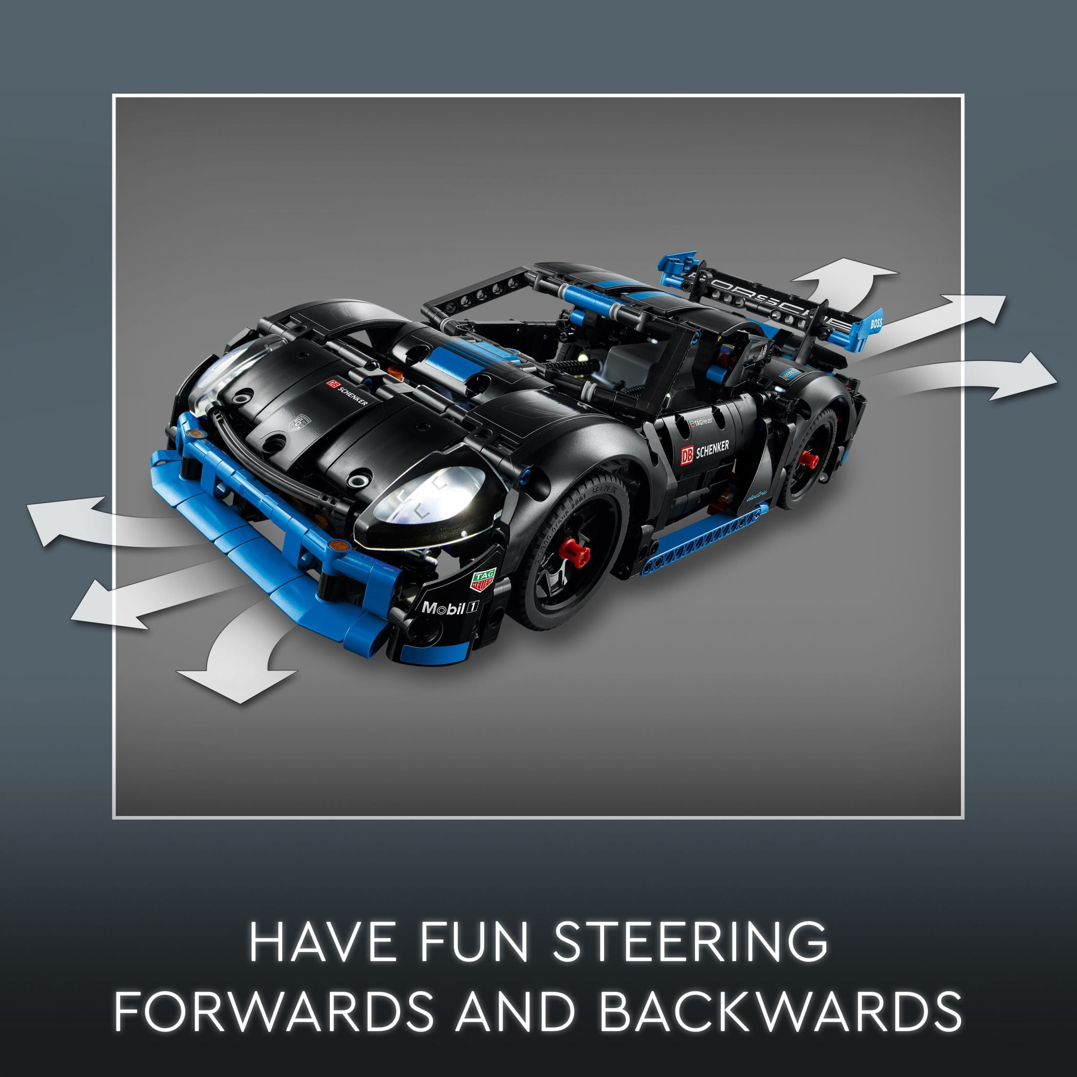 LEGO, Technic Porsche GT4 e-Performance Race Car Toy, 42176