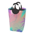thumbnail image 1 of LNWH Laundry Basket, Modern Colorful Tropical Plants Foldable Laundry Hamper With Handles Waterproof, 50L Large Capacity, 1 of 6