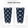 thumbnail image 3 of Vsdgher Night Forest Wolf 20 Oz Stainless Steel Vacuum Insulated, Travel Mug Coffee Cup for Home, Office, Outdoor Works Great for Ice Drinks and Hot Beverage -Straw Three-piece Set, 3 of 8