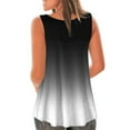thumbnail image 7 of ZyeKqe Womens Tank Tops Dressy Casual Pleated Blouses Loose Fitted Tunic or Tops to Wear with Leggings Gradient Color, 7 of 7