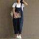 thumbnail image 2 of Peto con bolsillos grandes para mujer, mono informal holgado, pantalones, monos lisos, 2 of 4