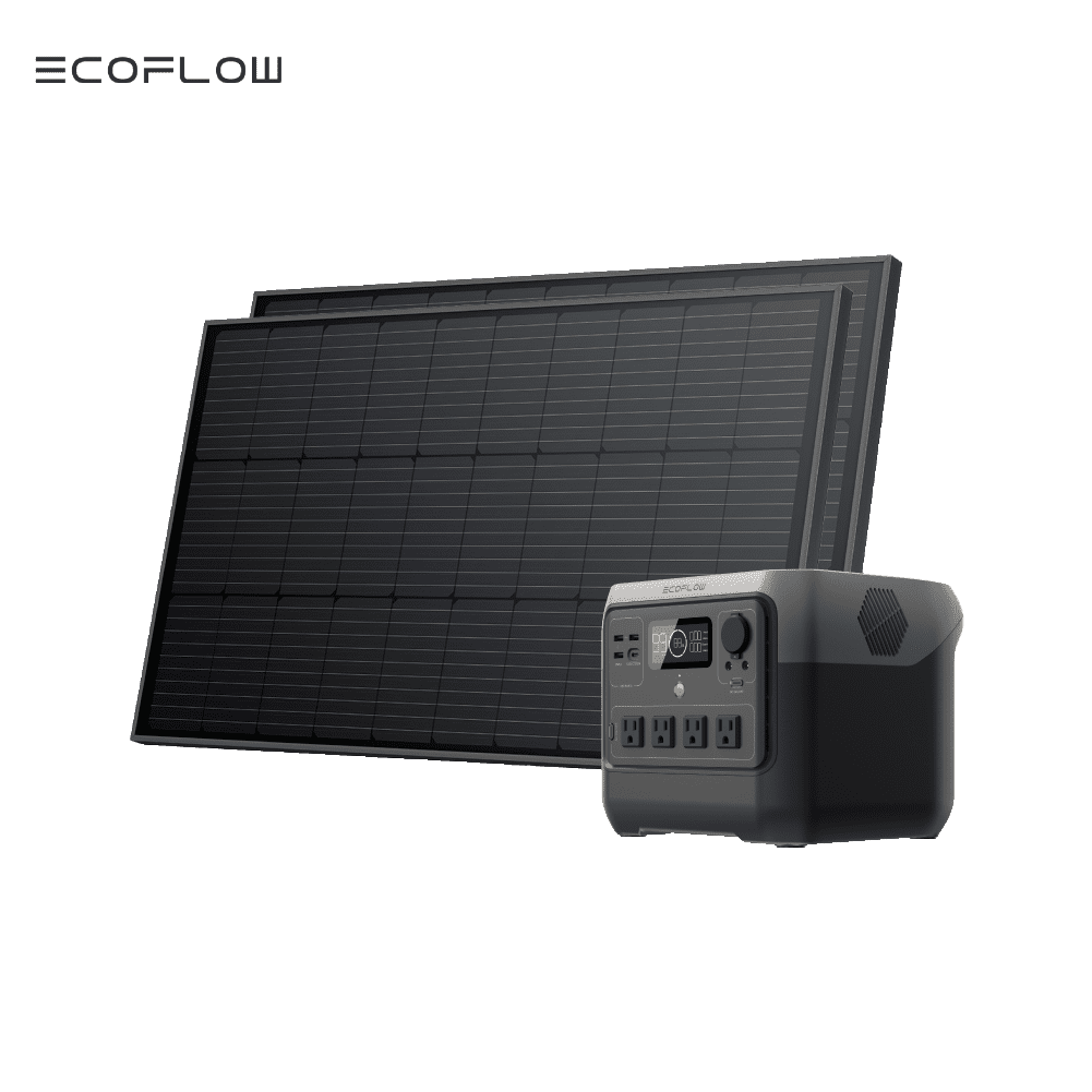 ECOFLOW Solar Generator RIVER 2 Pro 716Wh LiFePO4 Battery, 4x800W AC Outlets (1600W Surge), Solar Generator
