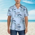thumbnail image 4 of Cute Dolphins Hawaiian Shirts For Men, Summer Short-Sleeve Relaxed-Fit Button-Down Shirts Small, 4 of 9