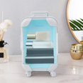thumbnail image 4 of JUNWELL Mini Suitcase Party Favor Box Plastic Suitcase Gift Box Empty Candy Box False Eyelashes Packaging Box Trolley Tiny Suitcase Miniature for Travel Theme Parties and Celebration, 4 of 4