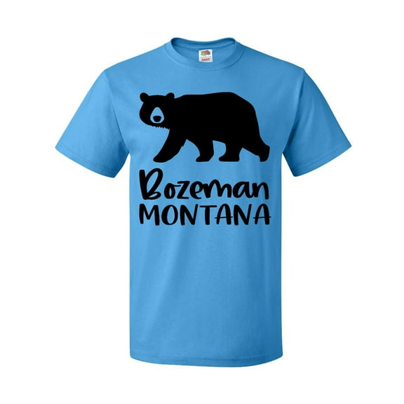 Inktastic Bozeman, Montana Black Bear Silhouette T-Shirt