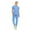 Ceil Blue, variant on Womens Stretch Colorful V-Neck Jogger Scrubs Set, Medical Nursing Tops with Four Pocket Scrubs Jogger Pants