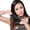 Black, variant on 1pair Breathable Open Back Half Finger Gloves Nightclub Party Leather Gloves for Costume Event