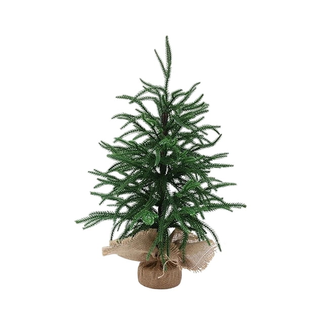 de Navidad de Mesa, Planta Verde Sin Decorar, de Navidad Simulado para Fiestas, Decoración Del Hogar, Dormitorio, Entrada, Navidad Pino de Norfolk de 50 cm