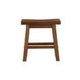 thumbnail image 5 of Boraam Sonoma 18-Inch Dining Height Backless Saddle Wood Dining Stool, Chestnut Wire-Brush Finish, Set of 2, 5 of 9
