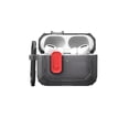 thumbnail image 5 of UAG AirPods Pro 3rd Gen Case, Rugged Military Grade Drop Proof Protective Cover with Detachable Carabiner Clip & Secure Lip Closure, Plasma Smoke/Lava, 5 of 9