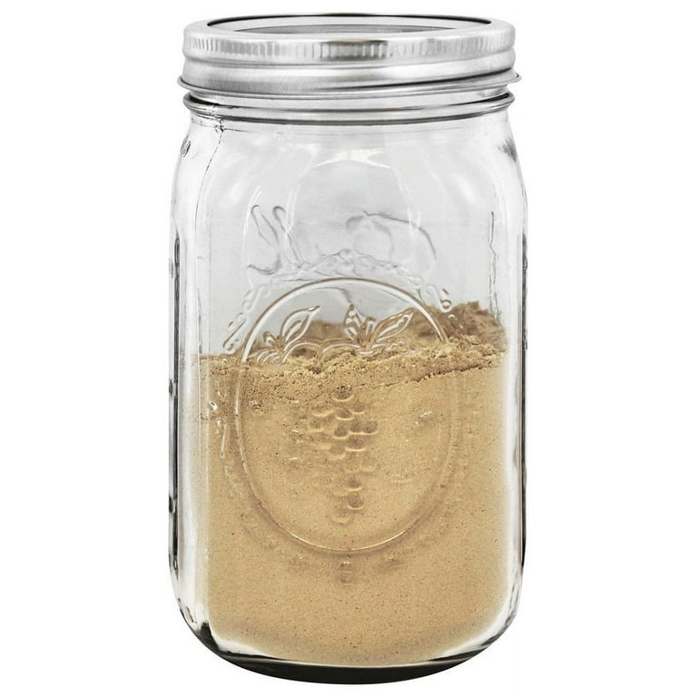 USA Lab Equipment Ball Wide Mouth Quart 32-Ounces Mason Jar with Lid and Band Glass