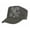 Grey, variant on Military Cap w/ Jeweled Rhinestones Fleur de Lis Sign - White - HT-C7018A-WT