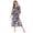 Style 1-pat1, variant on Ekouaer Women Zipper Robe 3/4 Sleeves Loungewear Dress Full Length Sleepwear Pockets Housecoat Nightgown Long Bathrobe