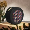thumbnail image 6 of Naloa Cute Animal Round Jewelry Box, Travel Jewelry Organizer, 3.9 x 3.9 x 2in Jewelry Storage Box for Women-Black, 6 of 7