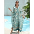 thumbnail image 2 of Women's Plus Size Kaftan Dress – Plus Size Maxi Dress Moo Moos Beach Cover Up,Bathing Suit Cover-Up Loungewear, 2 of 10