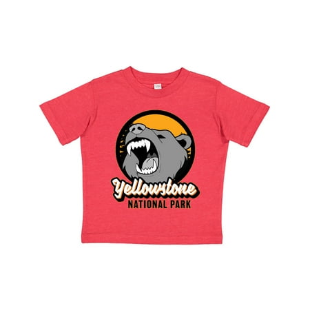 

Inktastic Yellowstone Growling Bear Gift Toddler Boy or Toddler Girl T-Shirt
