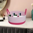 thumbnail image 5 of Yonrjhukm Desktop Storage Basket, Woven Cotton Thread Storage Basket for Organizing Toys, Books, and Household Items, Elegant Decorative Basket with Portable Handle and Durable Design, 5 of 7