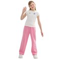 thumbnail image 5 of Rolanko Girls Wide Leg Sweatpants Straight Pants for Kids Girls Trousers with Pockets Sweats 4-14 Years, 5 of 5