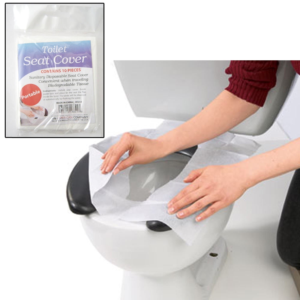 50pcs/100pcs Toilet Seat Covers Paper Travel Biodegradable Disposable Sanitary 