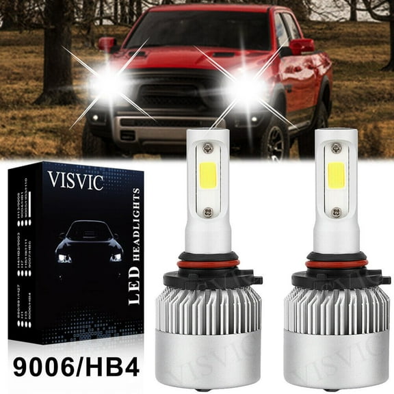 For Chevy Trailblazer 2002-2009 - 9006 LED Headlight Bulbs Low Beam White Kit S2