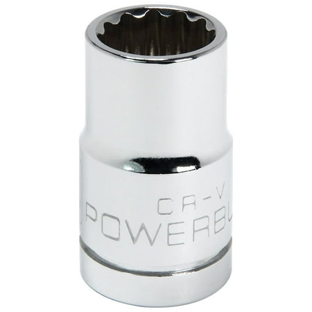 UPC: 0028907054209 | Powerbuilt 1/2 Inch Drive x 14 MM 12 Point Shallow Socket – 642012