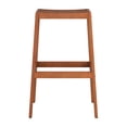 thumbnail image 4 of CorLiving Miramar Solid Wood Backless Bar Height Outdoor Bar Stools, Brown (Set of 2), 4 of 8