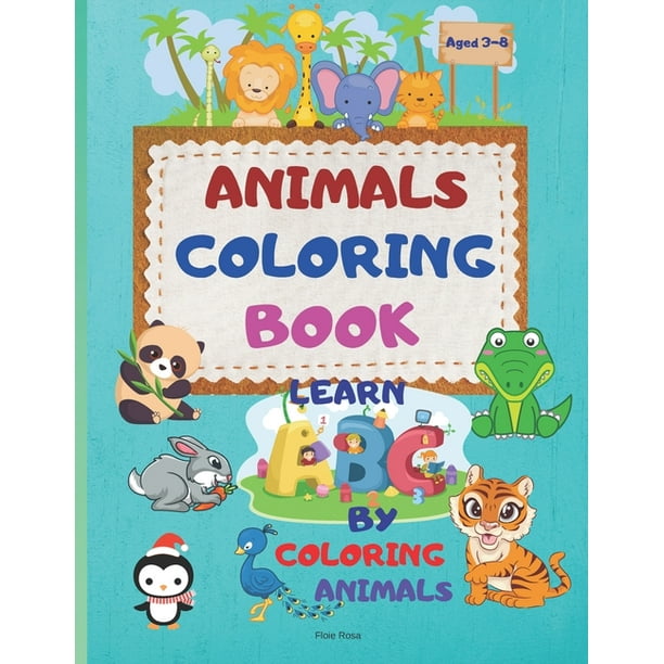 Download Animal Coloring Book Cute Animals For Toddler Coloring Book My First Big Book Of Easy Educational