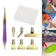 thumbnail image 3 of 6 puntas de bolígrafo de repuesto, artesanías decorativas ecológicas, cabezales de bolígrafo DIY, bolígrafo de pintura de diamante, bolígrafo de Púrpura Macarena Bolígrafo de punta, 3 of 8