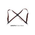thumbnail image 2 of Backpack Strap Unisex Suspender Adjustable Clip-on 1Pcs Coffee Material, 2 of 4