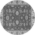 thumbnail image 1 of Ahgly Company Indoor Round Oriental Gray Traditional Area Rugs, 5' Round, 1 of 4