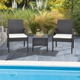 thumbnail image 2 of Gymax 2PCS Patio PE Rattan Wicker Dining Armchairs Outdoor Chair w/ Removable Cushion, 2 of 7