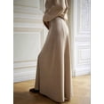 thumbnail image 4 of Women'S Satin High Waisted Maxi Skirts Hidden Zip A Line Long Skirt Beige M, 4 of 5