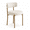 White/Golden Leg, variant on Teddy Fleece Round Dining Chair Set of 4, Upholstered Accent Seating with Metal Legs for Kitchen and Dining Room, Black