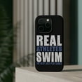 thumbnail image 4 of DistinctInk MagSafe Tough Case for Apple iPhone 13 Pro Max (6.7" Screen) - Real Athletes Swim Rest Play Games - Shockproof Protection, 4 of 6