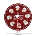 thumbnail image 3 of Christmas Tree Skirt Red Faux Fur Classic Pattern Tree Skirt Soft Plush Tree Mat Furry Xmas Tree Base Cover for Winter Holiday Party Home Christmas Decoration 59.06x59.06inch, 3 of 7