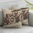 thumbnail image 3 of nygtbtfer Sawyer Mill Graphic/Print Farmhouse Stenciled Square PillowFilled Bedding Accessory, Tractor Charcoal 12x12in, 3 of 7