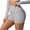 Gray, variant on Stretchy Gym Shorts for Women Trendy Athletic Workout Yoga Shorts Tummy Control Cropped Leggings Lightweight Biker Shorts, Black S