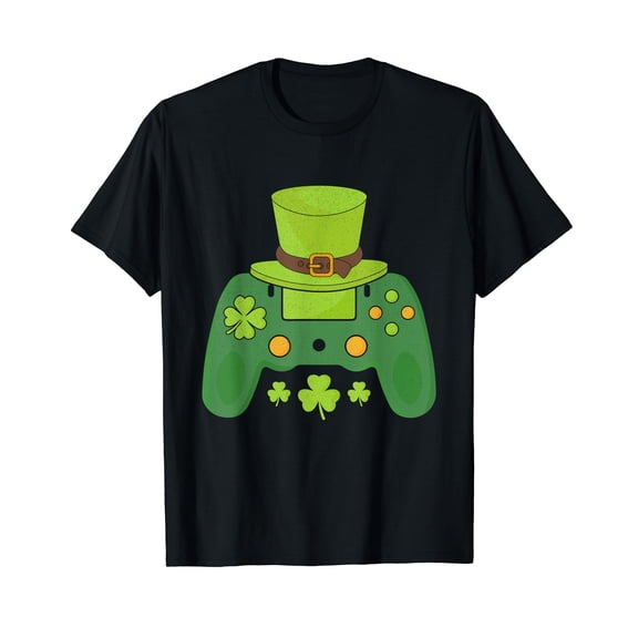 Video Game Controller Irish Gamer Boys Happy St Patricks Day T-Shirt