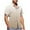 Khaki, variant on QIUOMBBP Men's Short Sleeve Dress Shirts Big and Tall Gradient Button Down Tees Summer Loose Lightweight Business Casual Tshirts Rose Gold XXXXL