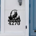 thumbnail image 5 of Handmadetneonsign Wolf Moon Forest House Number Metal Wall Art LED Light - Personalized Sign Home Decor, 5 of 5