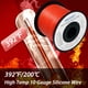 thumbnail image 4 of Shonsin Carrete de alambre de silicona calibre 10, 50 pies, rojo, extremadamente flexible, cable automotriz de 10 AWG, 1050 * 0,08 mm, cobre trenzado estañado (5,3 mm2), alta temperatura, 392?/200? Cl, 4 of 5