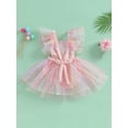 thumbnail image 4 of Bagilaanoe Baby Girl Summer Dress Fly Sleeve A-line Princess Dresses 6M 9M 12M 18M 24M Infant Casual Swing Sundress, 4 of 8