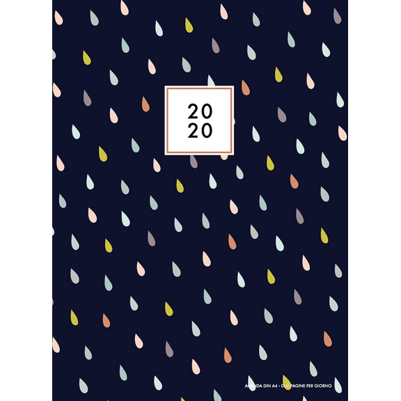 Agenda 2020 due pagine per giorno: Agenda 2020 giornaliera A4 in italiano, calendario 2020, copertina rigida, Agenda 12 , (Hardcover)