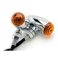 thumbnail image 2 of Krator Motorcycle 2 pcs Chrome Amber Turn Signals Lights Compatible with Honda VTX 1800 TYPE C R S N F T RETRO, 2 of 6