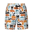 thumbnail image 4 of Lsque Mens Swim Trunks Industrial Transportations Pattern - Bathing Suit Compression Liner - Beach Swim Shorts Swimwear - (S-3XL) - Stretch Quick Dry -Large, 4 of 9