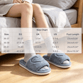 thumbnail image 3 of ATENAR Slippers for Women,Slippers Women,Women's Slippers,Non Slip,Slip-on,Cozy,Gray,6.5-7, 3 of 7